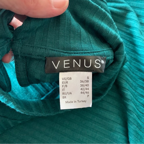 NWOT Venus Ribbed Mock Neck Midi Body Con Dress - Picture 12 of 12